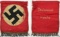 Rare Early NSDAP Small Silk Deutschland erwache Table Banner with Fringe