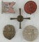 5pcs-Misc. WW2 German Rally Badges-Pins