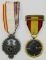 2pcs-Spanish Blue Division And Campaign Medals