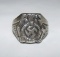 German Soldier Sterling Ring-Very Art Deco Style