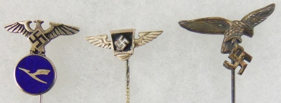 3pcs-WW2 German Aviation Related Stickpins