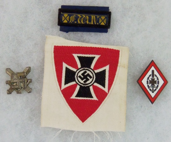 4pcs-Nazi Veterans Association Pins/Patch