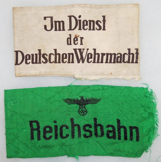 2pcs-Wehrmacht & Reichsbahn Armbands