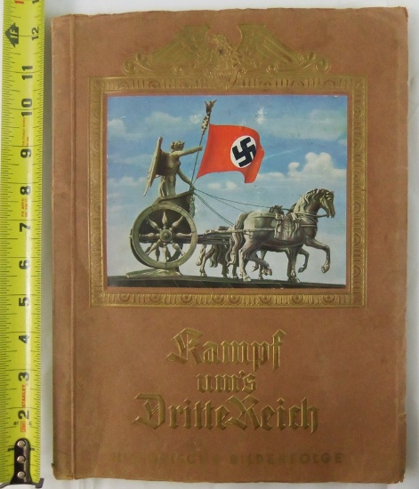 WW2 German Cigarette Card Photo Album "Kampf Um's Dritte Reich"
