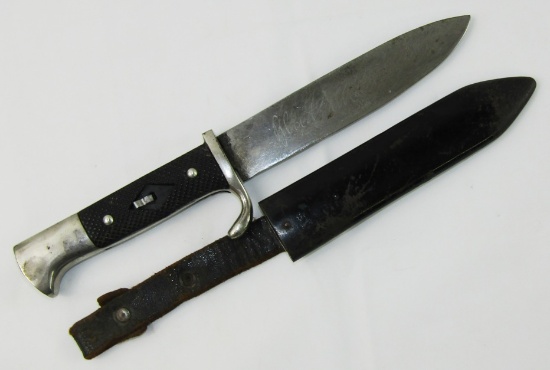 Early Hitler Youth knife With Blade Motto-Anton Wingen Jr.