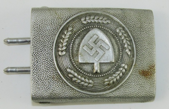 RAD Pebbled Aluminum Belt Buckle For Lower Ranks-1936 Dated By Assmann