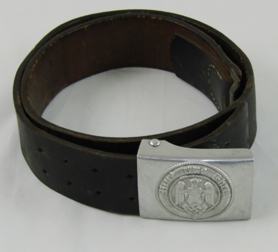 Hitler Youth Belt Buckle With Leather Belt