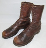 WW2 Period large Size U.S. Airborne Jump Boots By Corcoran-Size 11D W