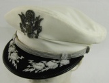 USAF General Officer's Dress White Visor Cap Named to B/G A. Hoffman (HG-89)