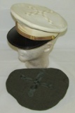 Vietnam War Period USMC Officer's Dress Visor with Utility Cover-Named (HG-71)