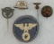 5pcs-WW2 Stickpins-Stahlhelm/SA/NSFK Etc.-Scarce DLV Sleeve Patch