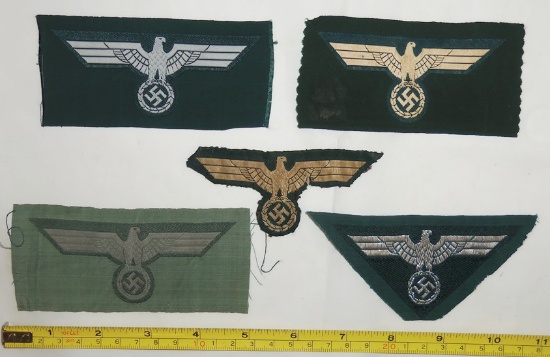 5pcs- WW2 Wehrmacht Breast Insignia For Enlisted