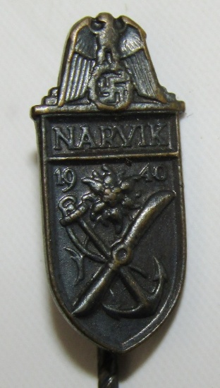 Scarce NARVIK Shield Stickpin