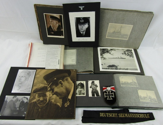 RARE! Original U-Boat Ace Heinrich Lehmann-Willenbrock Photo Album Grouping