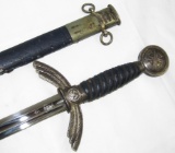 WW2 German Luftwaffe Officer's Early Model Sword-Named-W/Distrib. Stamp/Eickhorn