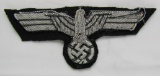 Army Panzer Officer's Bullion Breast Eagle-Uniform Removed