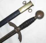 Luftwaffe Officer's Sword-Early Nickel Fittings-David Malsch Maker