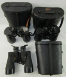 3pcs-WW2 USN 7X50 Binoculars-Anchor Optical/Bausch & Lomb/Sard (BI-10/32/33)