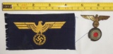2pcs-WW2 Kriegsmarine Breast Eagle-