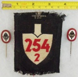 3pcs-WW2 RAD District Patch-Stickpins