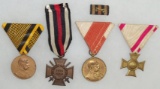 5pcs-WW1 Period Prussian Medals-Ribbon Bar