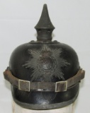 Scarce Early Saxon Pickelhaube For Enlisted-Unit Stamped