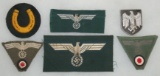 6pcs-WW2 Wehrmacht Insignia-Breast Eagles-M43 Cap Insignia Etc.