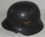 M35 Double Decal Luftwaffe Helmet W/Chin Strap/Liner-1st Pattern Eagle