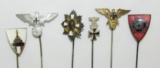 6pcs-WW1 /WW2 German Soldier Veteran Assoc. Stickpins