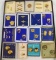 Misc. WW2 And Later U.S. Military Collar Insignia on Original Issue Cards