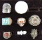 8pcs-Misc Vintage Rings-1939 San Fran Exposition-FFA-City Of Pittsburg Etc