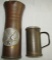 2pcs-WW2 Shell Trench Art-AAF North Africa Campaign Vase-Trench Art Mug