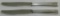 2pcs-WW2 Period Adolf Hitler Monogram Desert Knives-.800 Hallmark