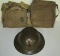 3pcs-WW1 U.S. 1st Infantry Division Painted Helmet-Gas Mask + Named 301st Support Train Gas Mask