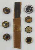 8pcs-WW2 Period Miniature Escape Compasses-Escape Saw