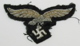 Luftwaffe Officer's  Bullion Cap Insignia