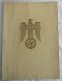 WW2 Nazi Police Promotion Document With Original Himmler Signature