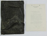 General Pershing Plaque Device-Typed Letter With Original Signature.