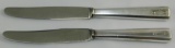 2pcs-WW2 Period Adolf Hitler Monogram Desert Knives-.800 Hallmark