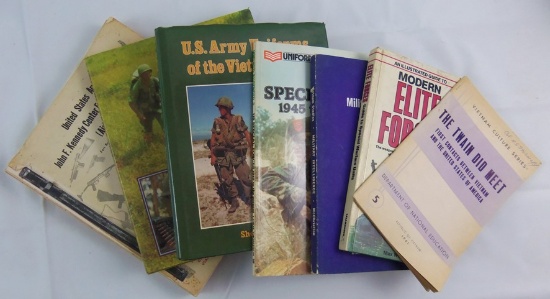 7 pcs. Vietnam War Era Uniform/History Reference Books