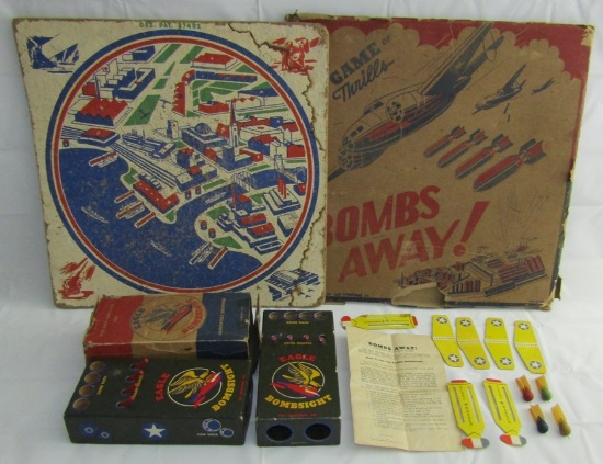 WW2 Child's "Bombs Away" Bombsight Game