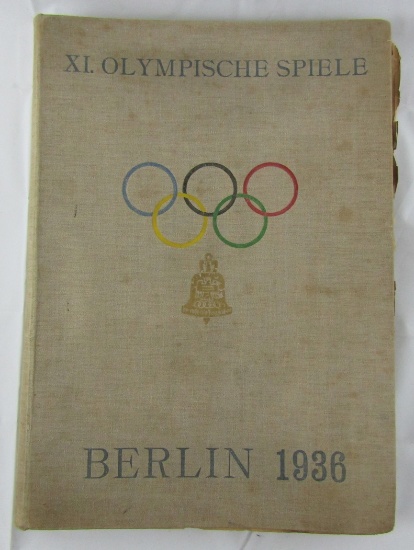 Rare 1936 Nazi Germany Olympics Daily Magazines In hard Cover Binding