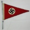 Early NSDAP Staff Car Pennant With Hanger Rod