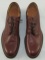 WWII USN Officer's Brown Leather Dress Shoes Size 9A