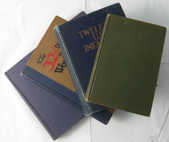 4pcs-WW1 US/AEF Unit History Books