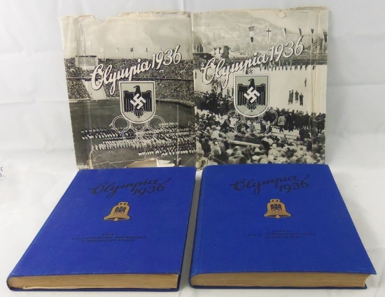 1936 Olympics Cigarette Card Books. Volumes 1 And 2