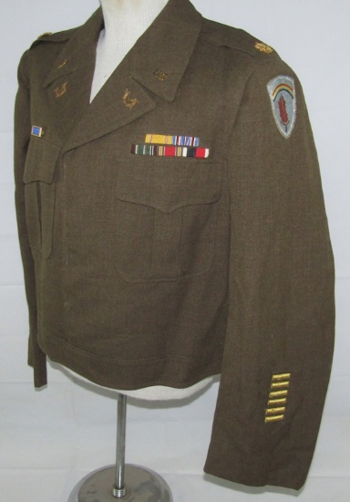 Post WW2 Berlin District Officer's Ike Jacket-Judge Advocate Insignia-Major Rank