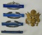 5pcs-WW2 Period Combat Infantry Badges-Officer's Visor Cap Eagle