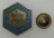 Rare Cz?stochowa Jewish Ghetto Police Cap Badge