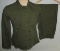 Rare WW2 Women's HBT Field Shirt W/Trousers-Named To Female Leutnant